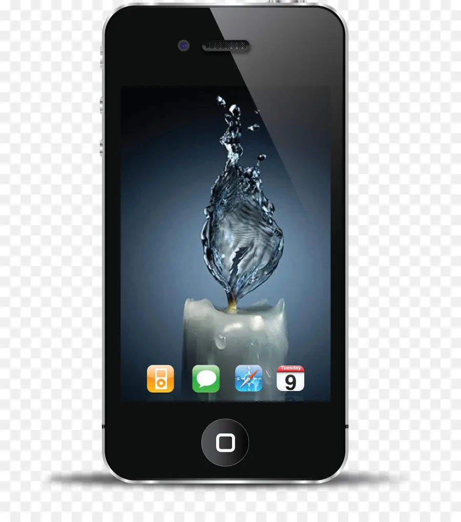 Smartphone Con Vela De Agua，Vela PNG