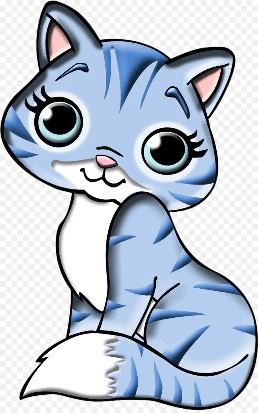 Gato Azul，Dibujos Animados PNG