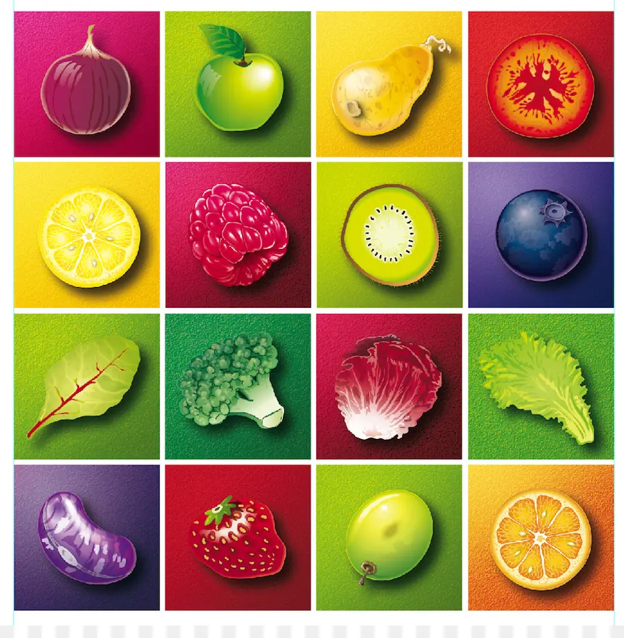 Frutas Y Verduras，Saludable PNG