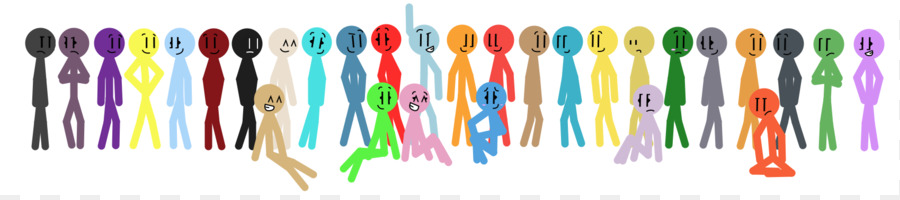 Figuras De Palos De Colores，Gente PNG