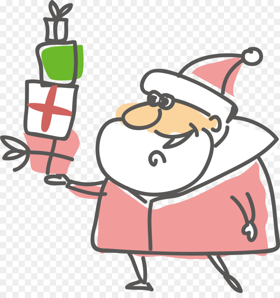 Santa Claus，Tarjeta De Navidad PNG