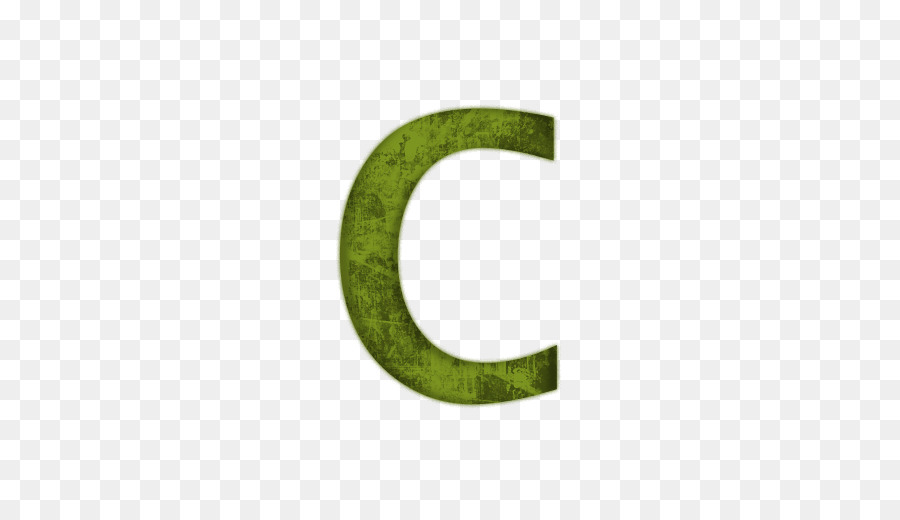 Letra C，Verde PNG