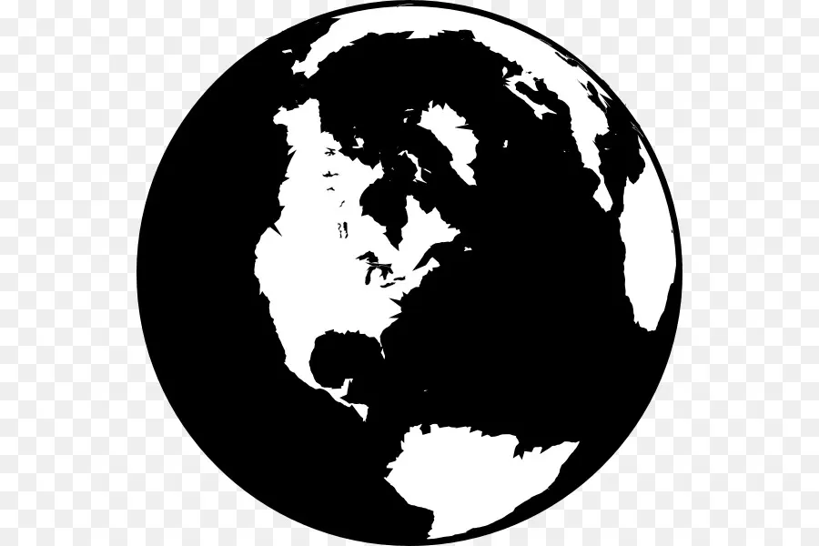 Mundo，En Blanco Y Negro PNG