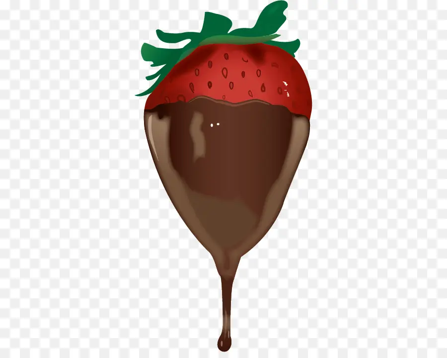 Fresa Cubierta De Chocolate，Postre PNG