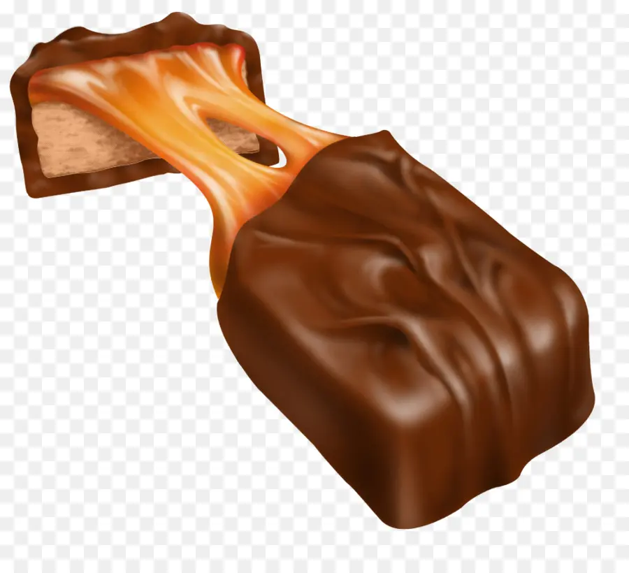 Barra De Chocolate，Caramelo PNG