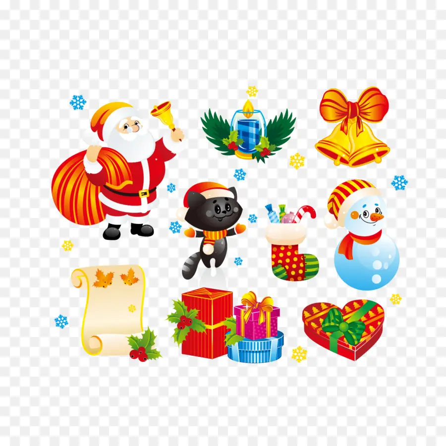 Santa Claus，Decoración De La Navidad PNG