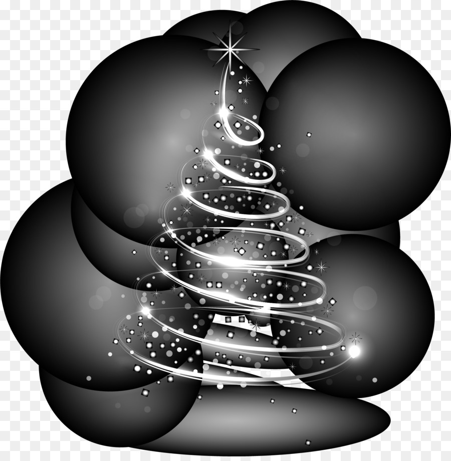 Árbol De Navidad Negro，Navidad PNG