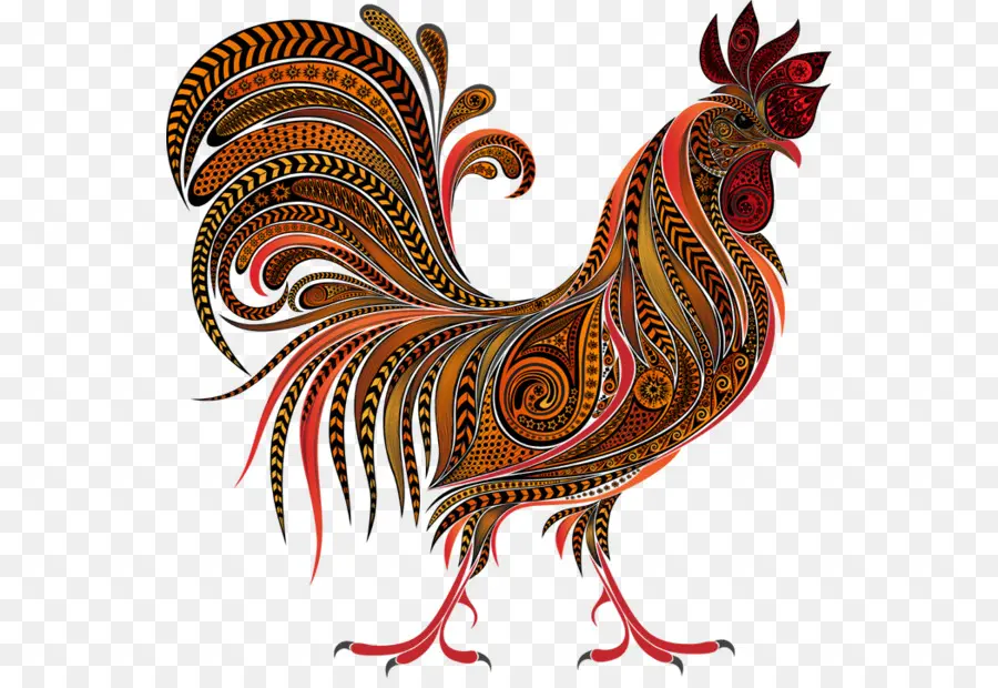 Gallo，Año Nuevo Chino PNG