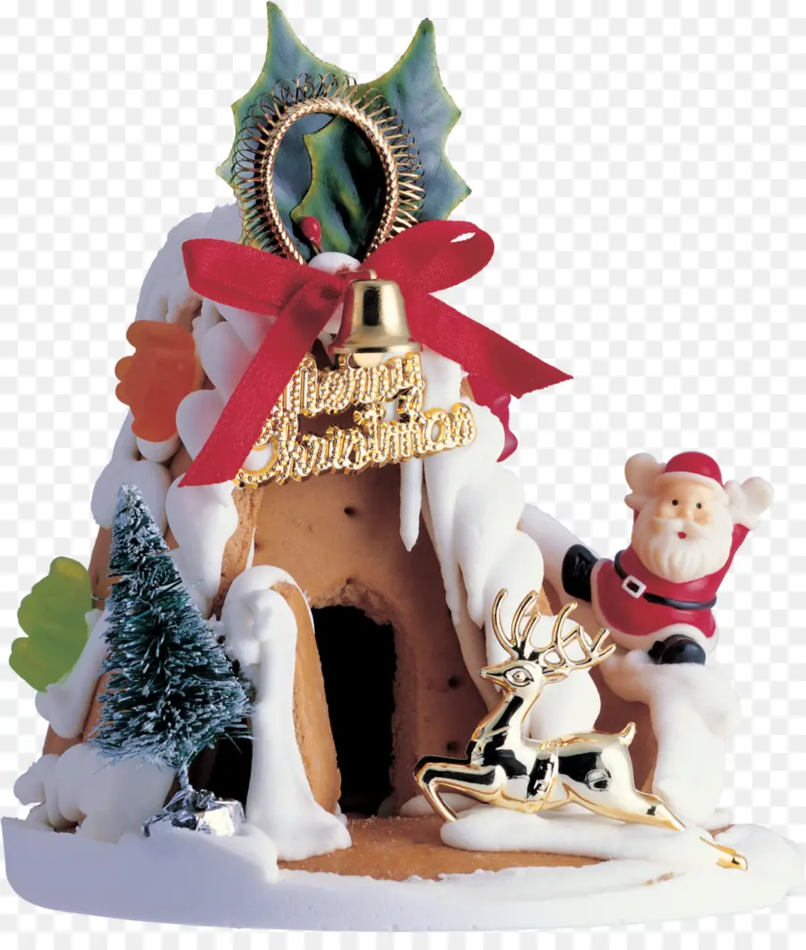 Casa De Pan De Jengibre，Papá Noel PNG