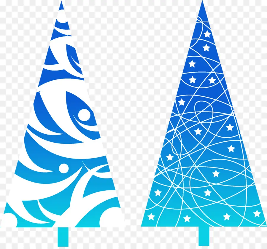 Arboles De Navidad Azules，Navidad PNG