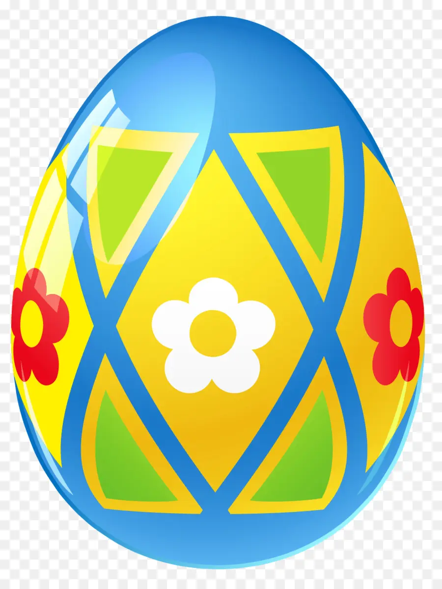 Huevo De Pascua Decorado，Vistoso PNG