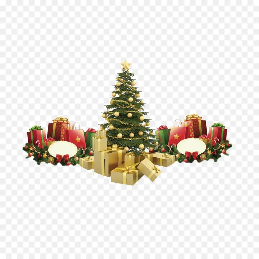 Árbol De Navidad，Regalos PNG