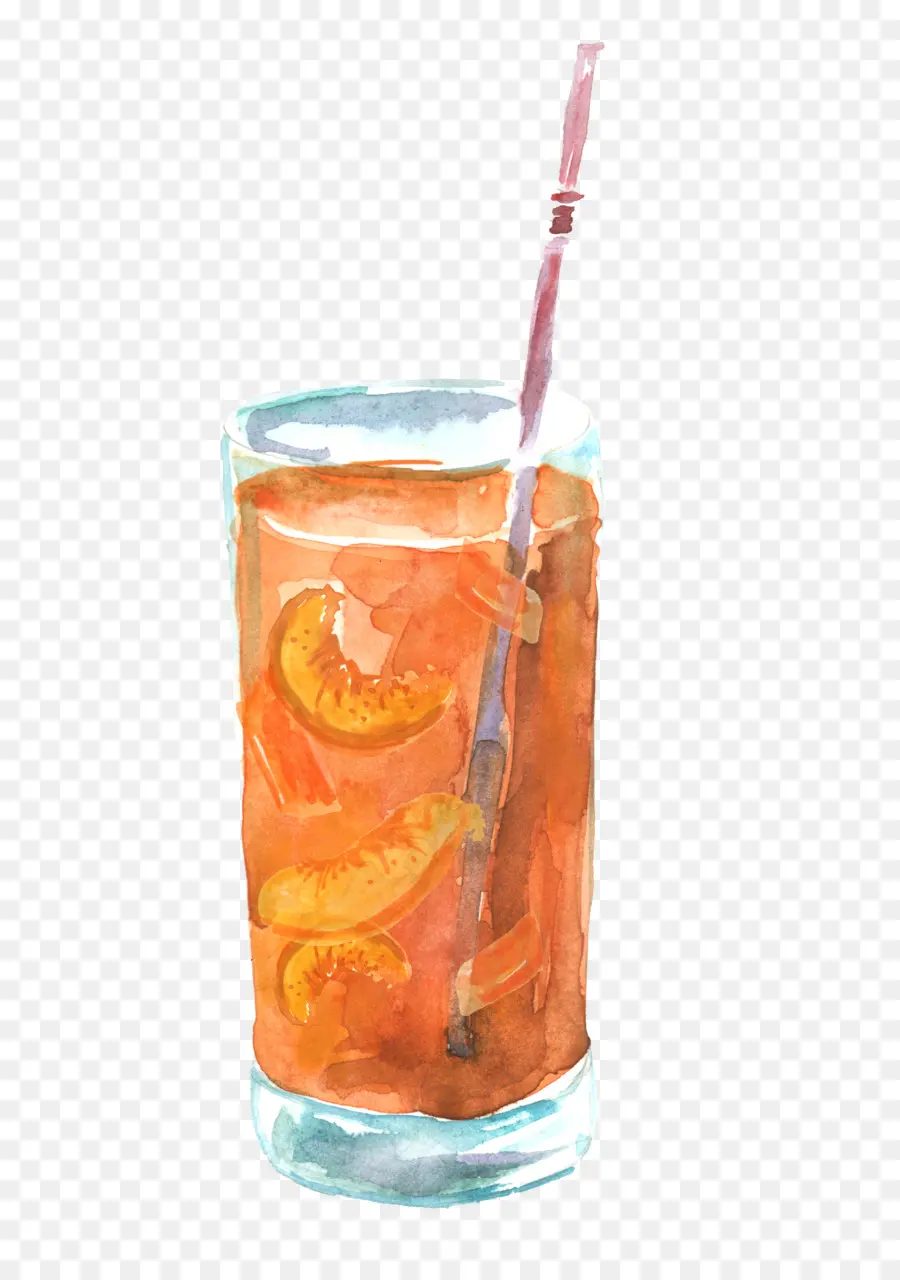 Bebida De Naranja，Vaso PNG