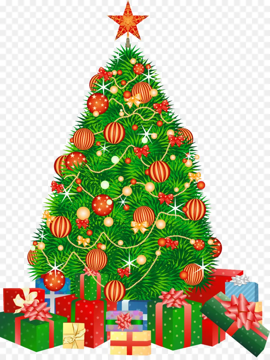 árbol De Navidad，Santa Claus PNG