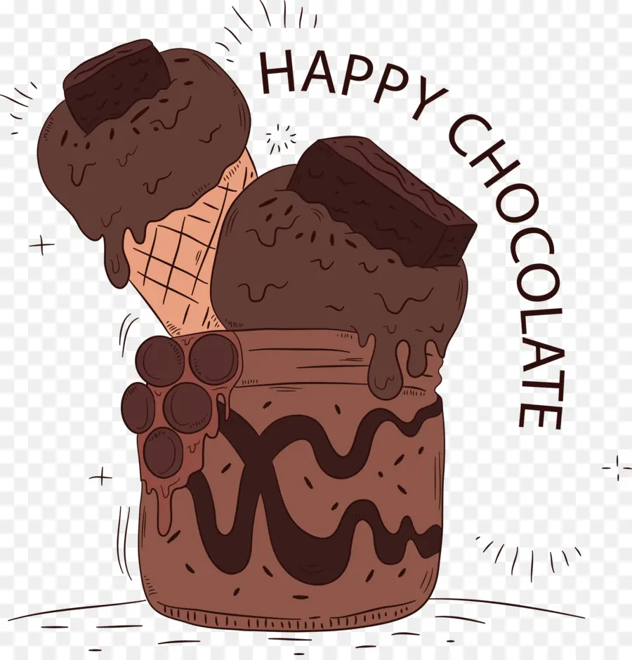 Helado，El Helado De Chocolate PNG