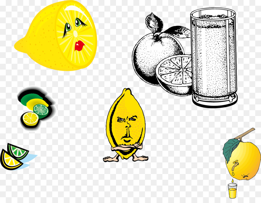 Personajes De Limón，Fruta PNG