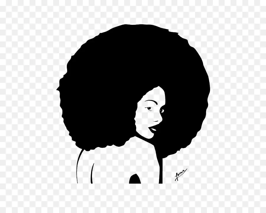 Mujer Con Afro，Pelo Rizado PNG