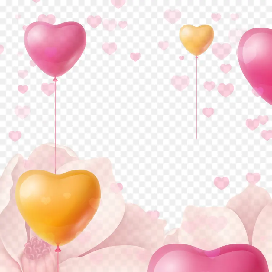 Globos De Corazon，Amar PNG