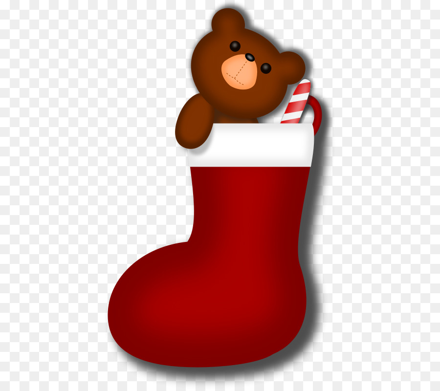 Calcetín De Navidad，Oso De Peluche PNG