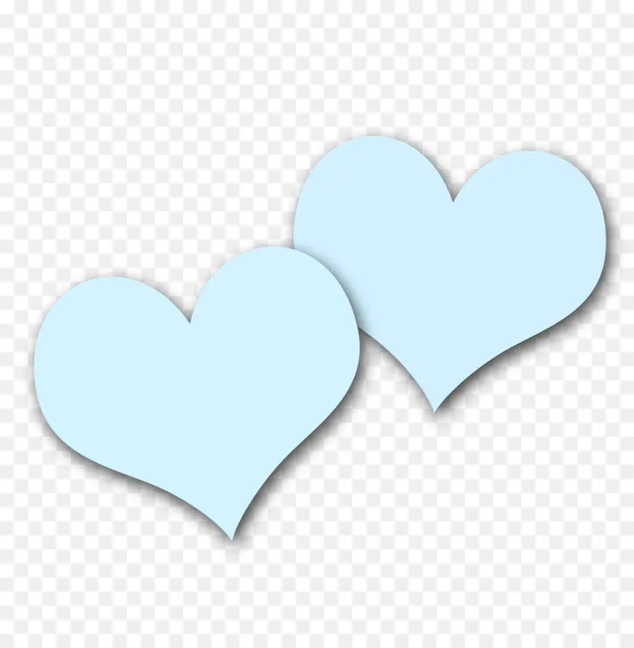 Azul，Corazón PNG