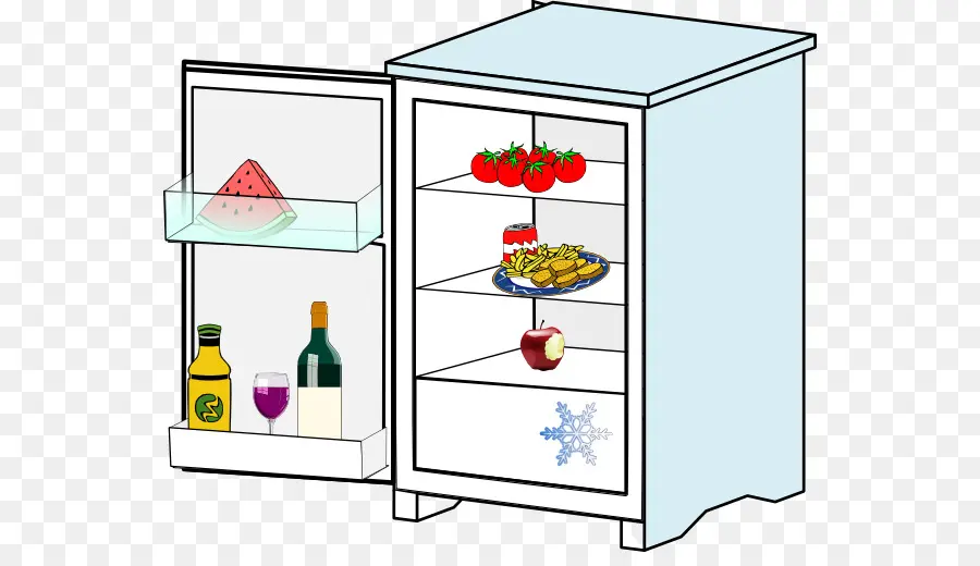 Refrigerador，Alimento PNG