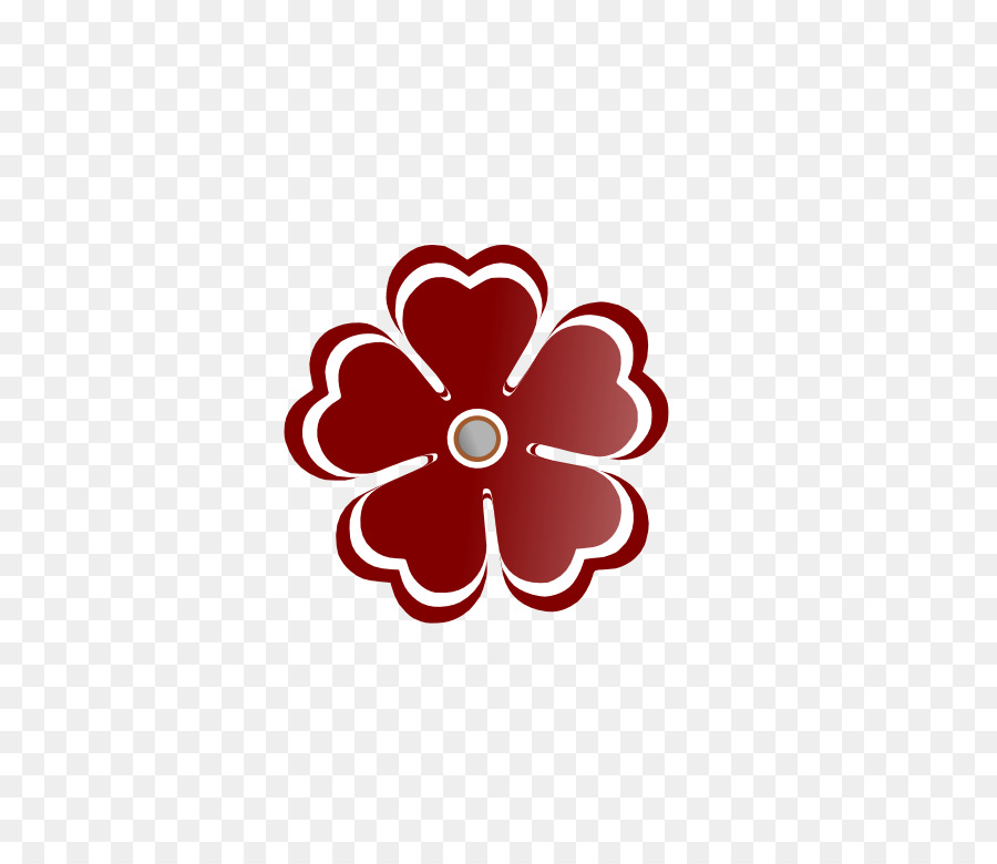 Corazón，Flor PNG