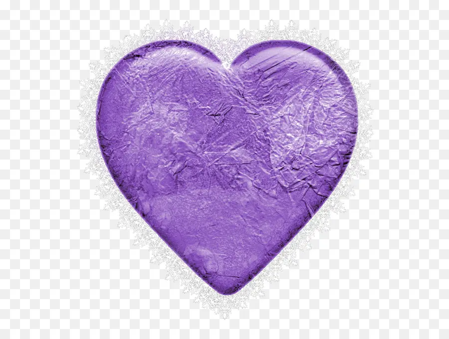 Corazón Púrpura，Texturizado PNG