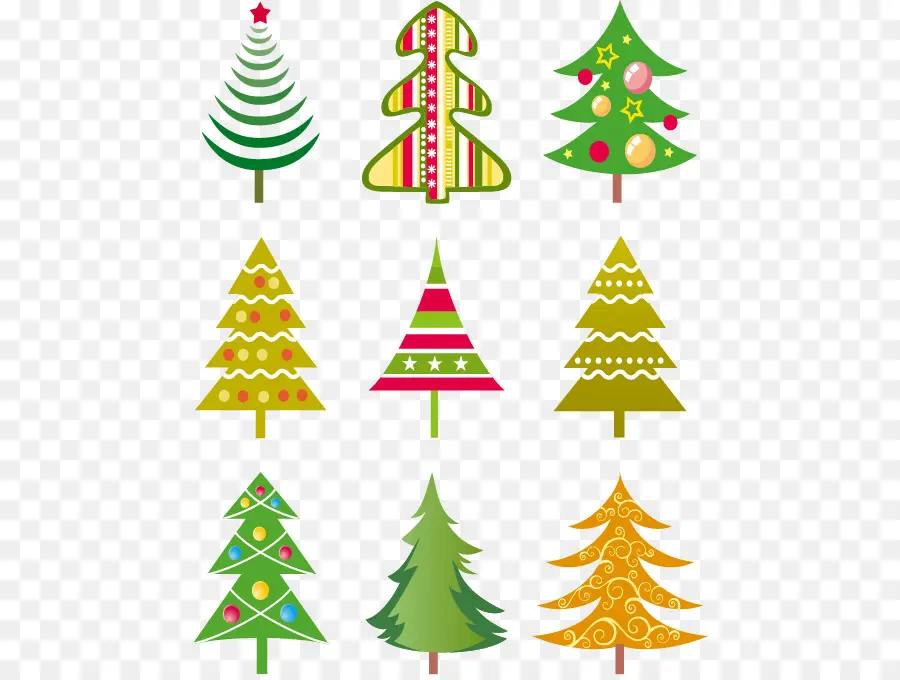 Arboles De Navidad，Decoraciones PNG