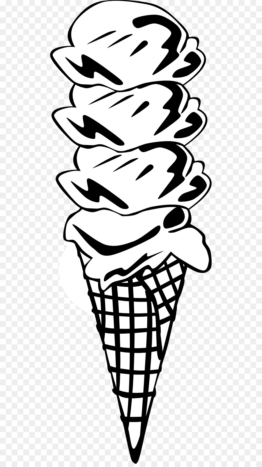 Cono De Helado，Postre PNG