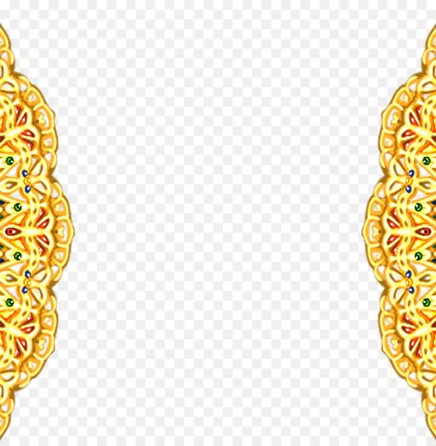 Diseño Ornamental Dorado，Dorado PNG