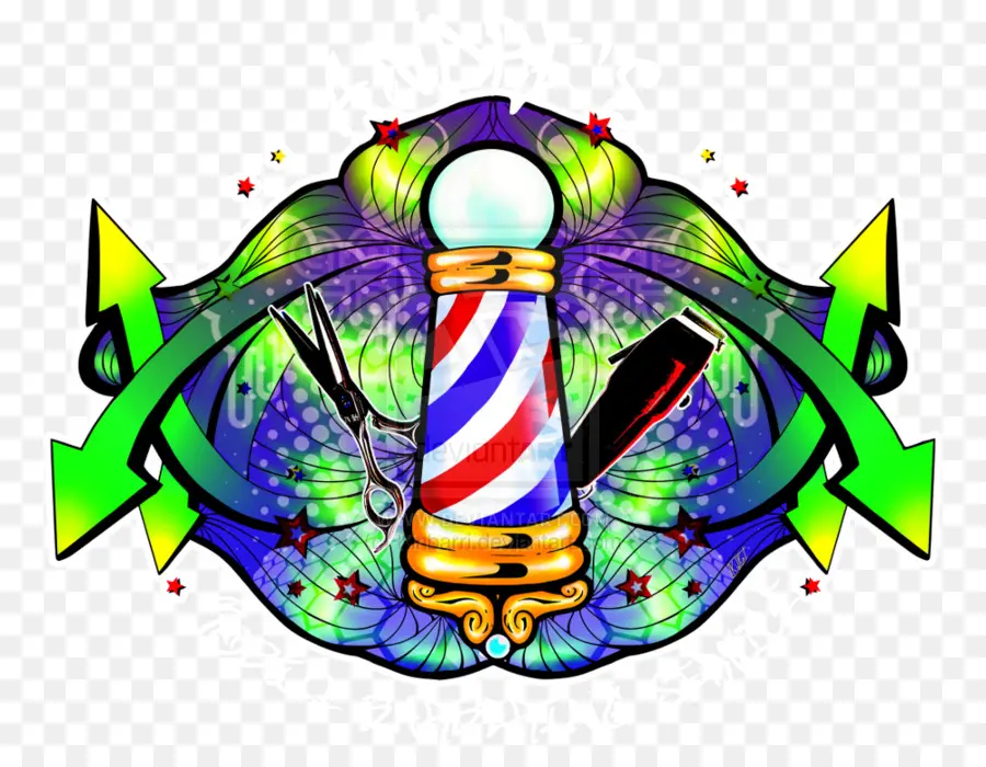 Poste De Barbero，Tijeras PNG