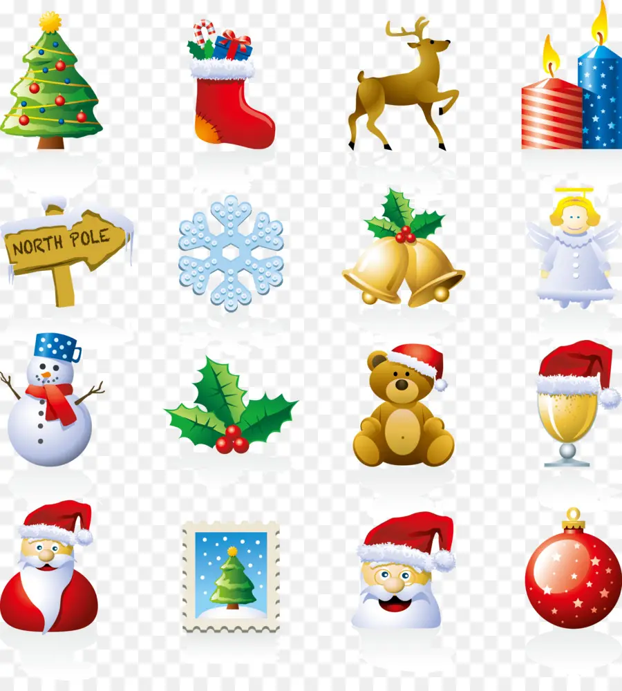 Iconos De Navidad，Festivo PNG