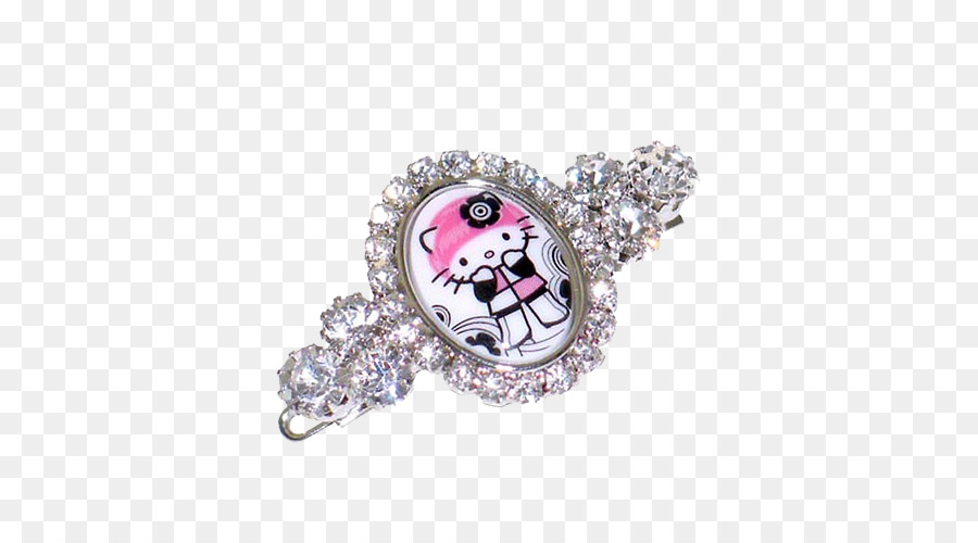 Broche De Hello Kitty，Lindo PNG