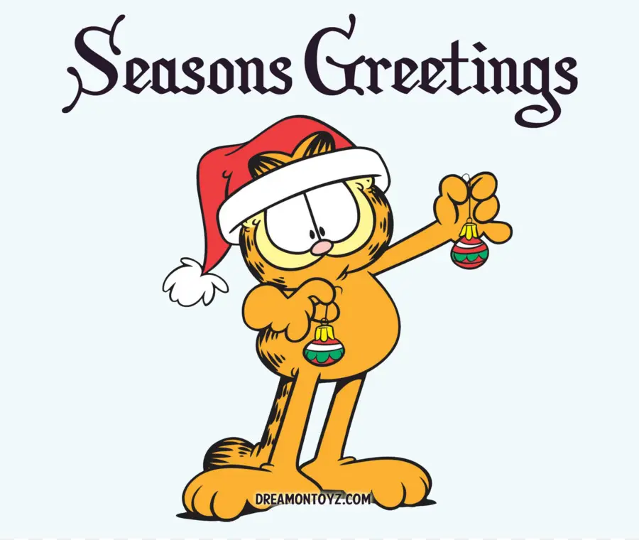 Garfield Con Gorro Navideño，Navidad PNG