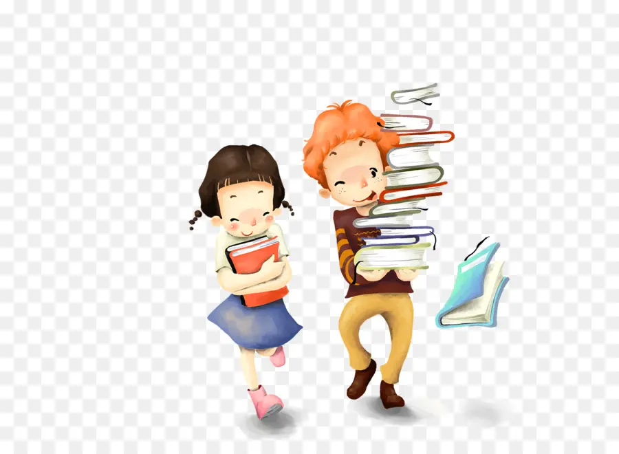 Niños Con Libros，Niños PNG