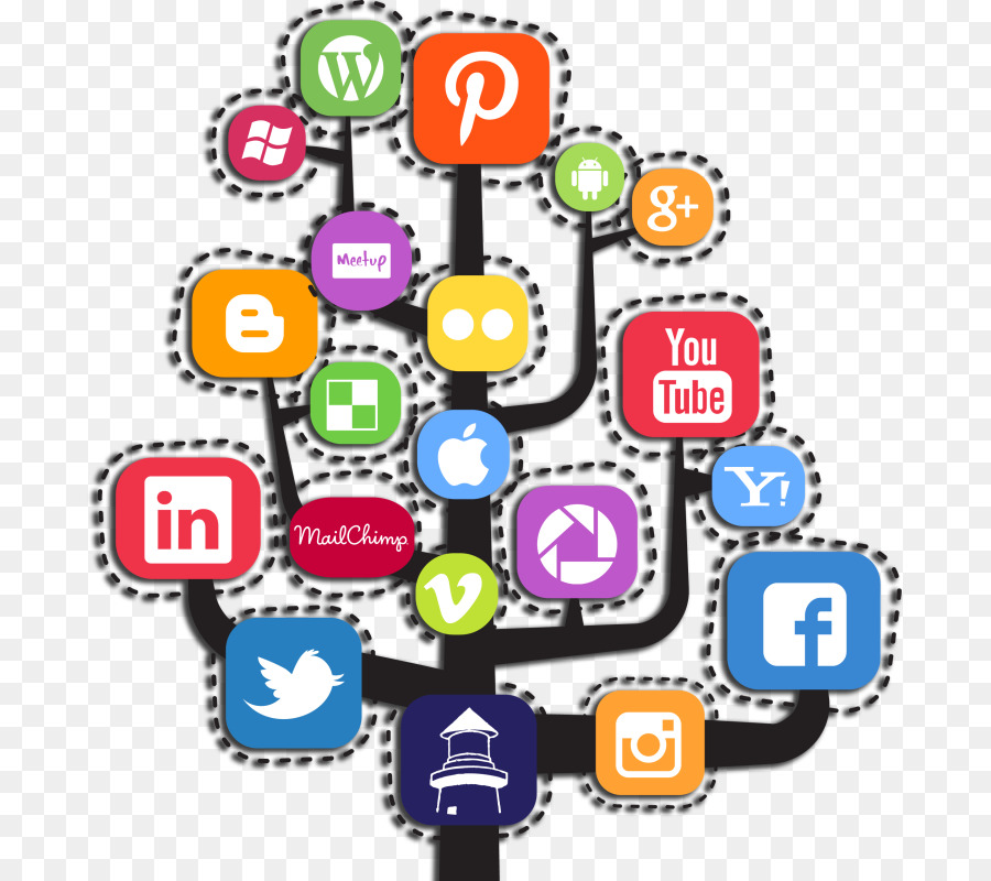 Iconos De Redes Sociales，árbol PNG