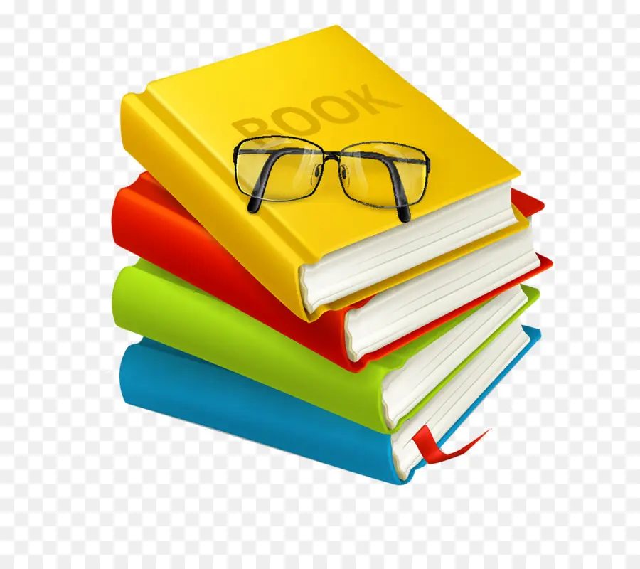 Pila De Libros，Anteojos PNG