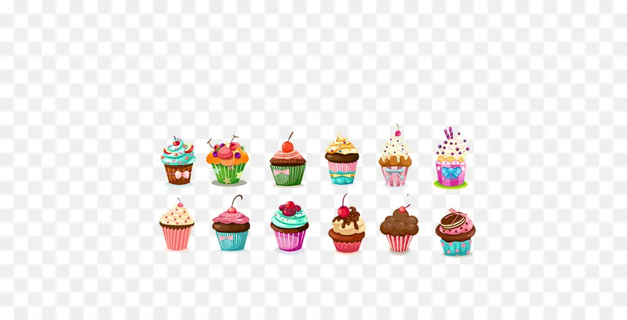 Pastel De Cumpleaños，Cupcake PNG