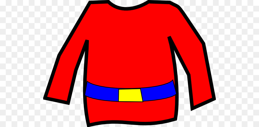 Camisa Roja Con Cinturón Azul，Ropa PNG