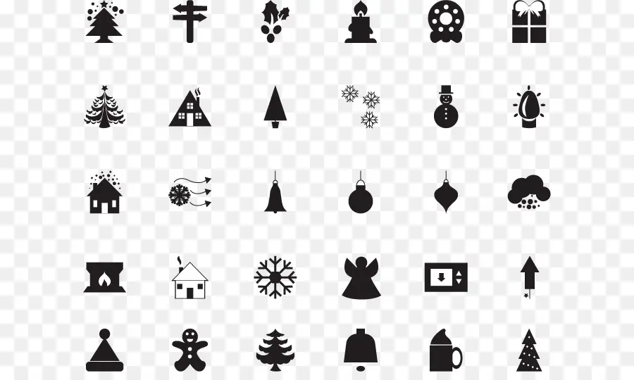 Iconos De Navidad，Muñeco De Nieve PNG