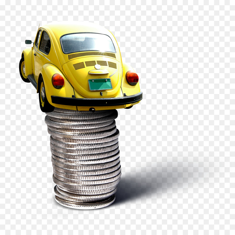 Coche Amarillo，Monedas PNG