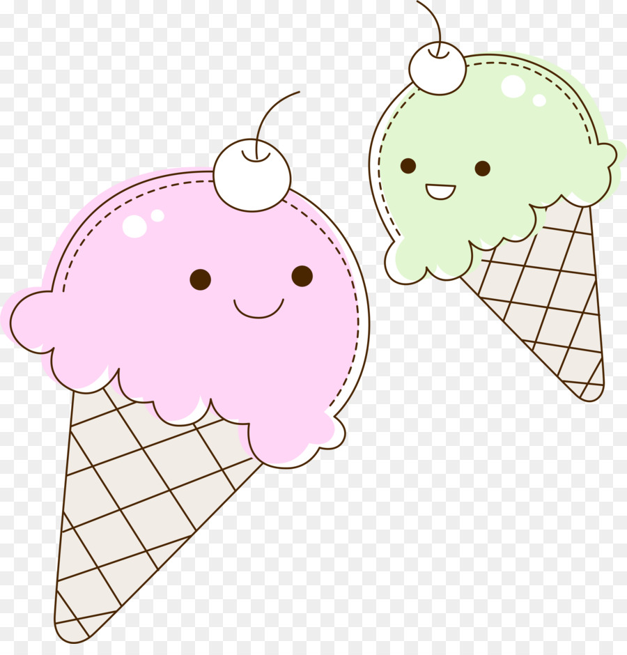 Conos De Helado，Dibujos Animados PNG