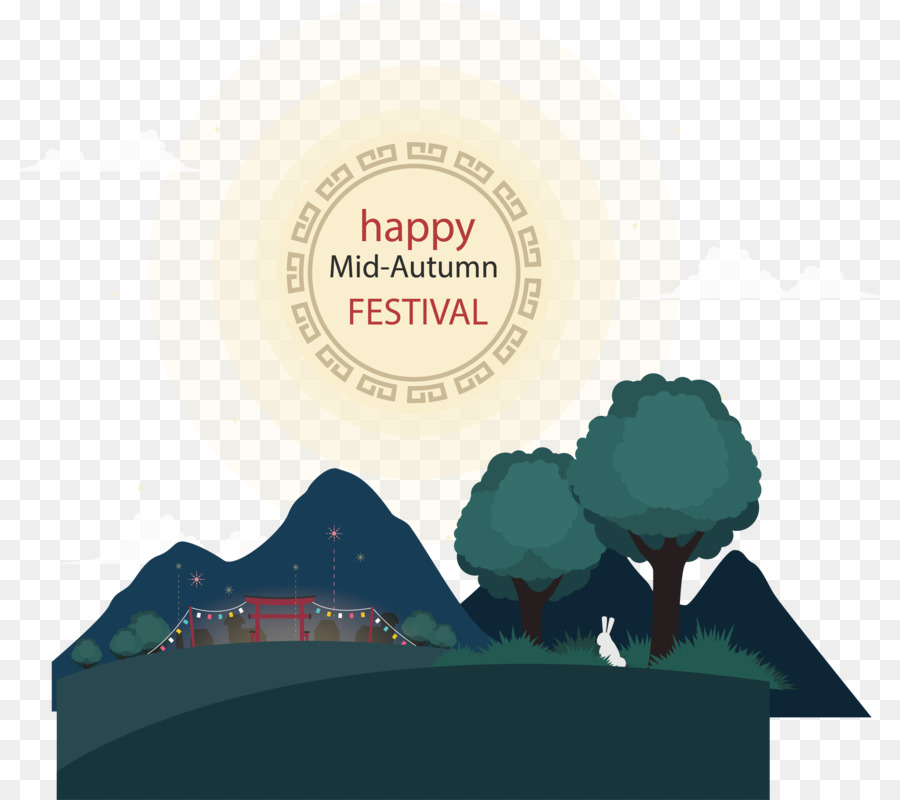 Festival Midautumn，Luna Llena PNG