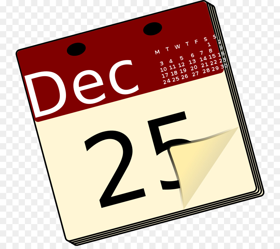 Calendario，Navidad PNG