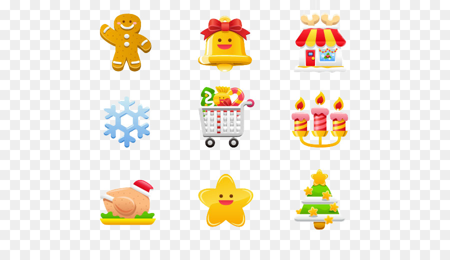 Iconos De Navidad，Pan De Jengibre PNG