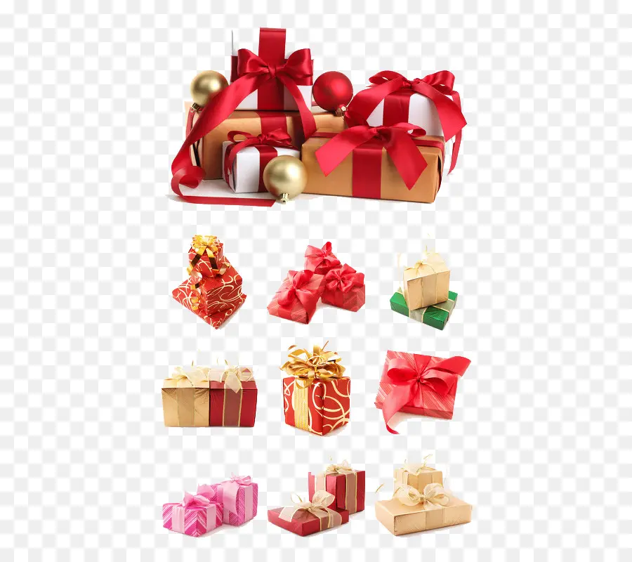 Cajas De Regalo，Rojo PNG