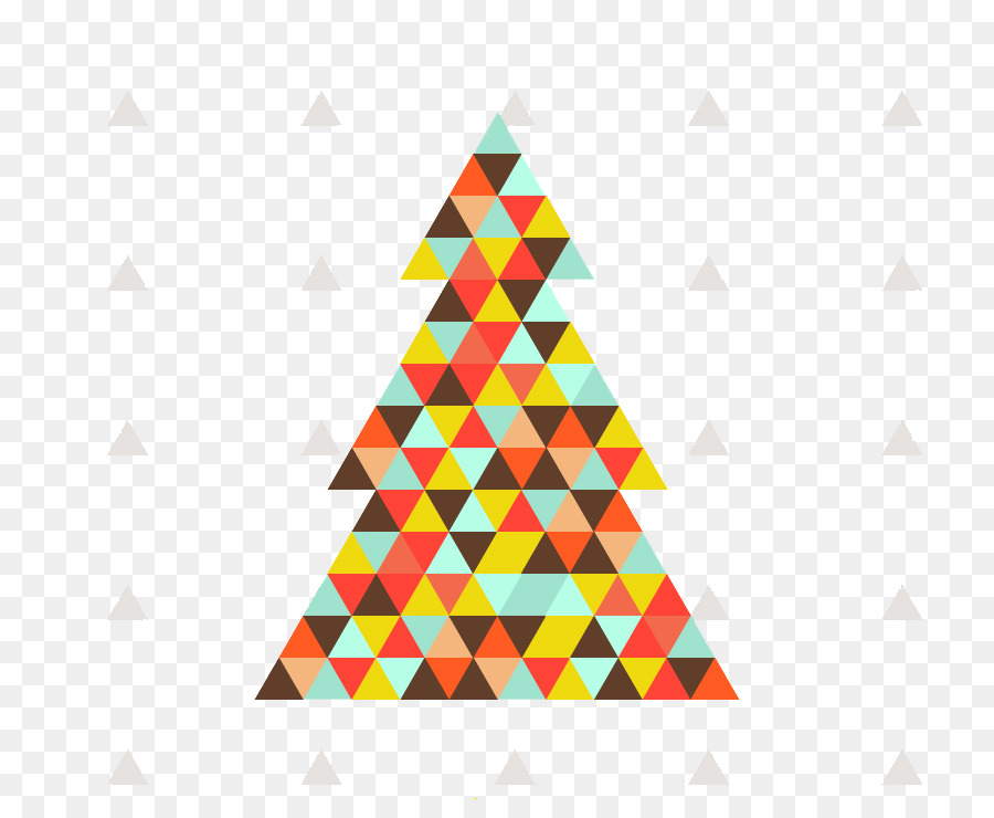 árbol Triangular，Geométrico PNG