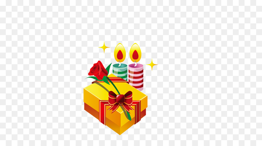 Velas Y Regalo，Caja De Regalo PNG