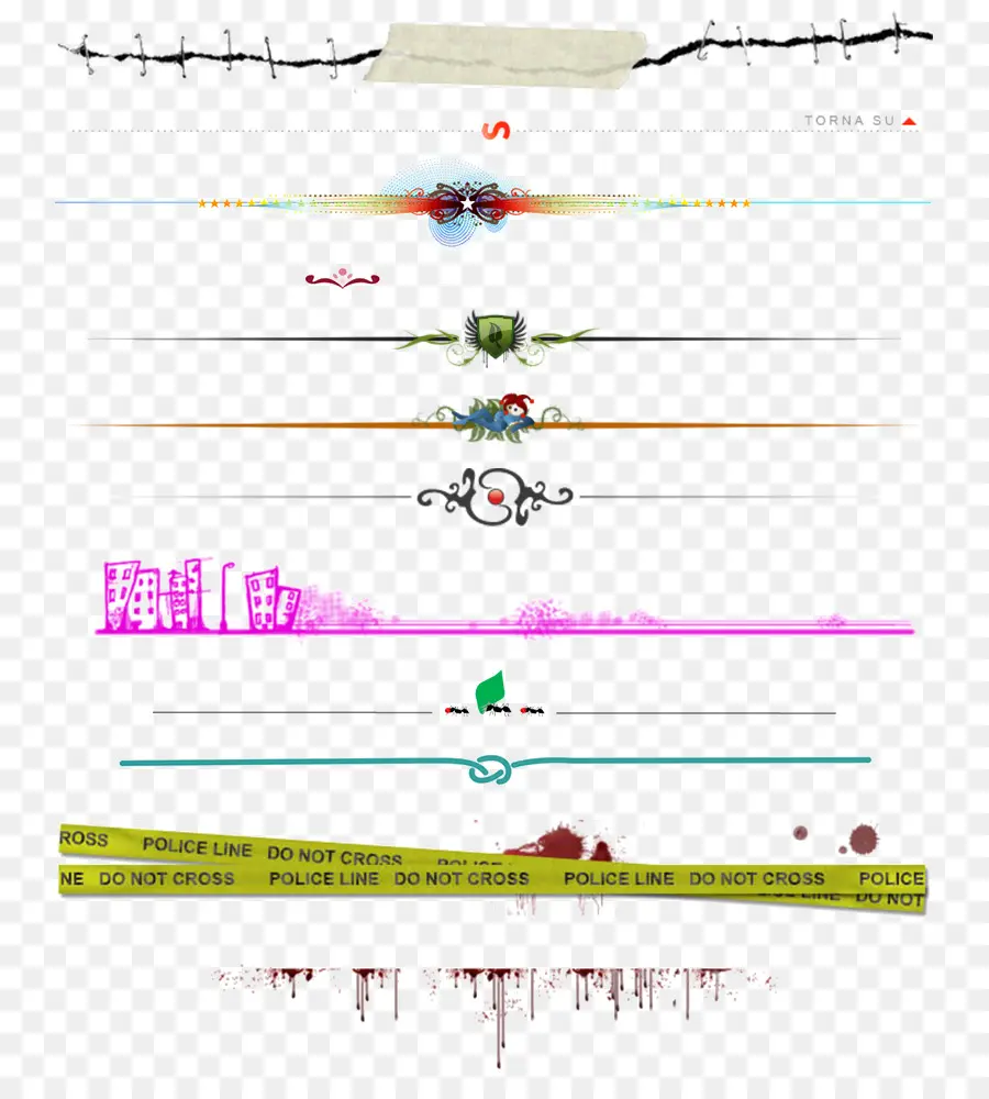 Lineas Decorativas，Fronteras PNG