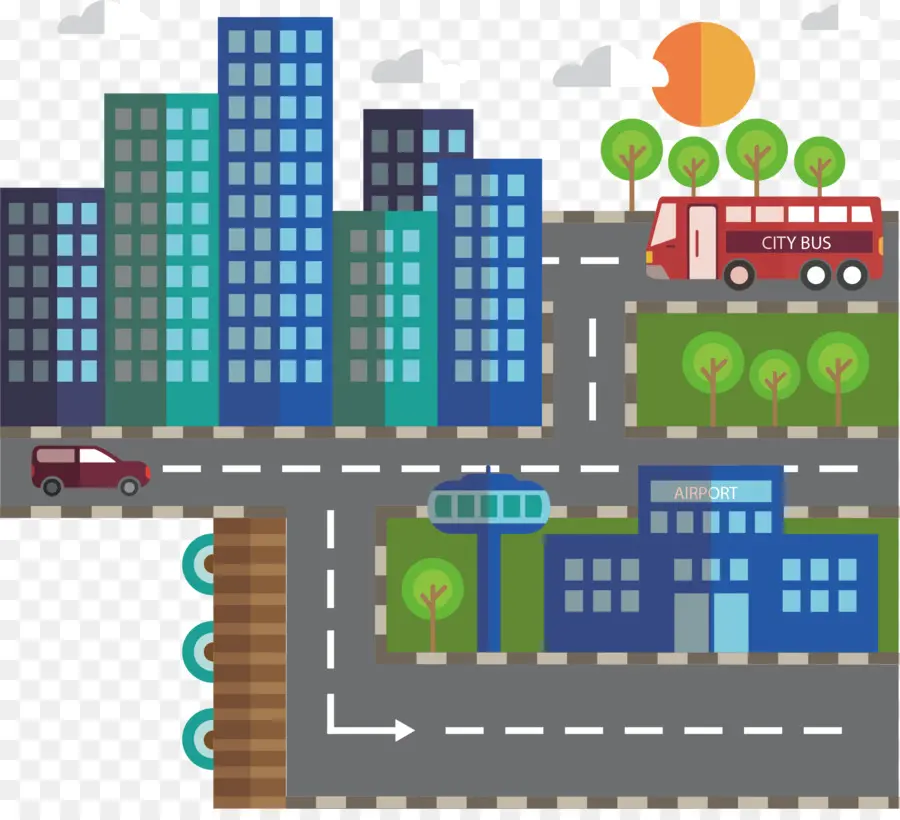 Paisaje Urbano，Edificios PNG